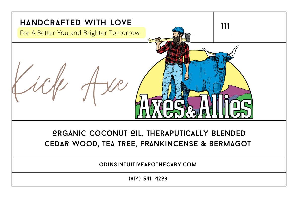 AXES 🪓 COLLAB: KICK AXE ORGANIC ESSENTIAL OIL ROLLER BALL